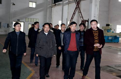 临湘市委书记黄俊钧一行到马博(中国)立体停车设备考察调研 
